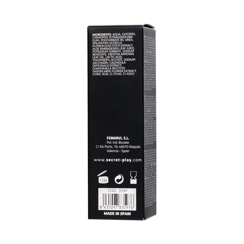 Изображение Secret play, Испания Гель для массажа SECRET PLAY с эффектом вибрации, охлаждающий, 15 мл