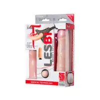 Фото Lovetoy, Китай Страпон LoveToy LESBIAN SERIES с поясом Harness, телесный