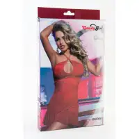 Фото Erolanta Lingerie Платье с открытой спиной красное-OS