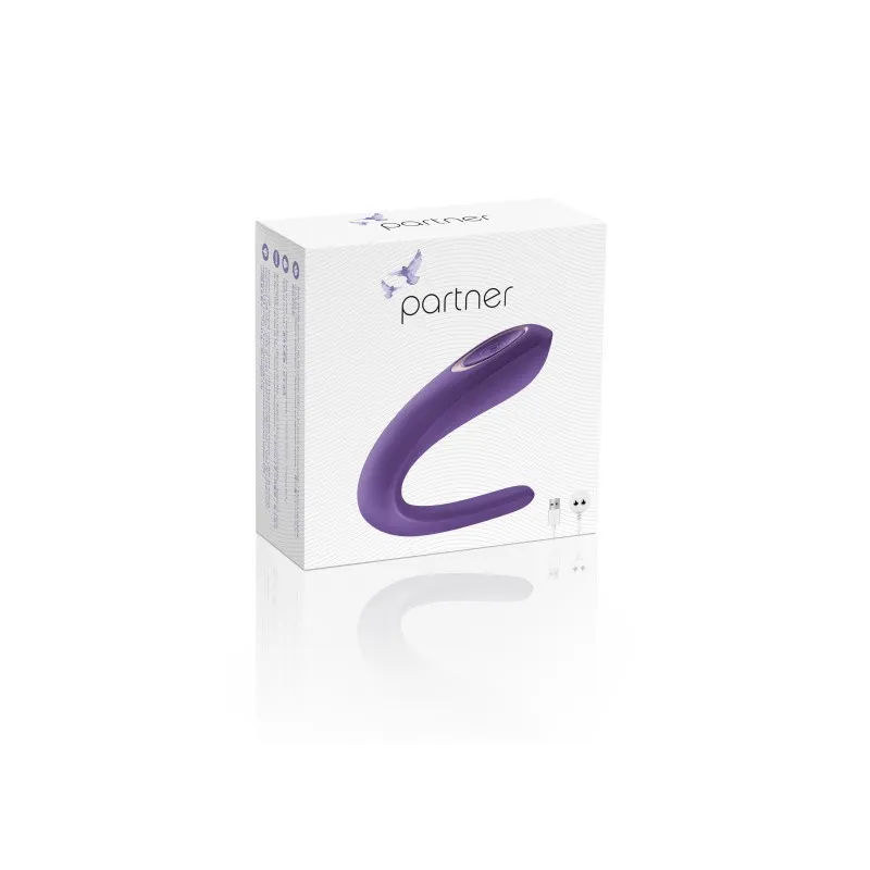 Фото Satisfyer, Германия Многофункциональный стимулятор для пар Satisfyer Partner Double Classic, силикон, фиолетовый, 9,5 см