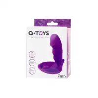 Фото A-toys by TOYFA Вибратор A-Toys by TOYFA Fash с клиторальным стимулятором, силикон, фиолетовый, 12 см