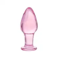 Фото Sexus Glass Анальная втулка Sexus Glass, стекло, розовая, 10 см, Ø 4 см