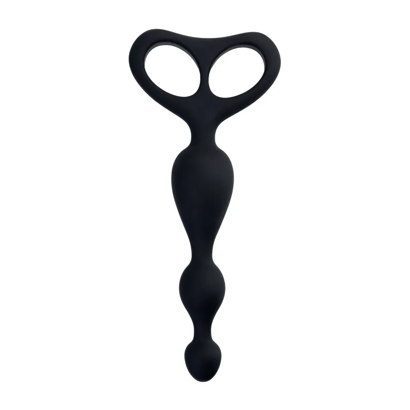 Изображение POPO Pleasure by TOYFA Анальная втулка POPO Pleasure by TOYFA Aquilae, водонепроницаемая, силикон, черная, 18 см, Ø 3 см