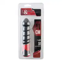 Изображение Black & Red by TOYFA Вибратор TOYFA Black&Red, 10 режимов вибрации, силиконовый, черный, 11,4 см