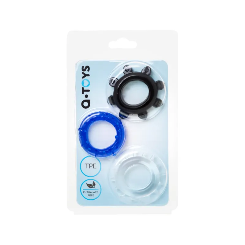 Фото A-toys by TOYFA Набор колец A-Toys by TOYFA, TPE, силикон, ассорти, Ø 3 см