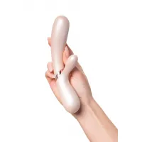 Фото Satisfyer, Германия Вибратор Satisfyer Hot Lover Connect App с клиторальным стимулятором, золотистый, 20,4 см
