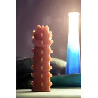 Изображение KOKOS Насадка реалистичная KOKOS EXTREME SLEEVE 04-S с дополнительной стимуляцией, TPE, телесная, 12.7 см