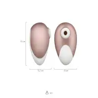 Фото Satisfyer, Германия Вакуум-волновой бесконтактный стимулятор клитора Satisfyer Pro Deluxe NG, силикон, розовый, 11 см.