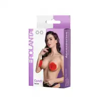 Изображение Erolanta Lingerie Пэстис Erolanta Cyndi, круглые, с пухом, красный
