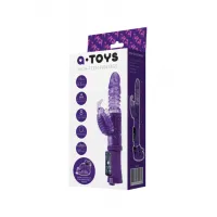 Изображение A-toys by TOYFA Вибратор с клиторальным стимулятором TOYFA A-Toys  High-Tech fantasy, TPR, Фиолетовый, 23 см