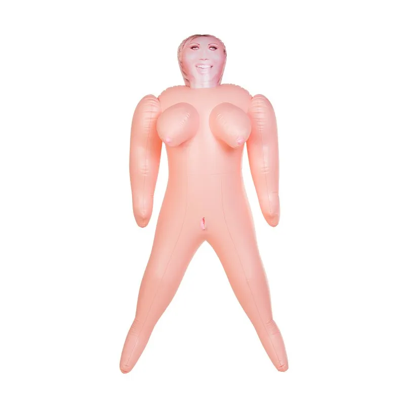 Фото Dolls-X by TOYFA Кукла надувная Dolls-X by TOYFA Isabella, толстушка, с двумя отверстиями, блондинка, 160 см