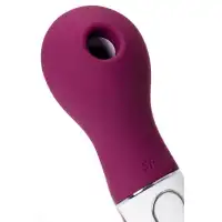 Изображение Satisfyer, Германия Вакуум-волновой стимулятор клитора с вибрацией Satisfyer Lucky Libra, силикон, бордовый, 15,7 см