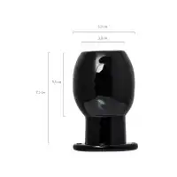 Фото TOYFA Basic Анальная втулка TOYFA Basic L, TPE, чёрный, 7,5 см