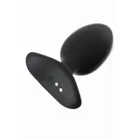 Фото Lovense, США Анальная втулка LOVENSE Hush 2 (M), силикон, черная, 13,5 см, Ø 4,4 см
