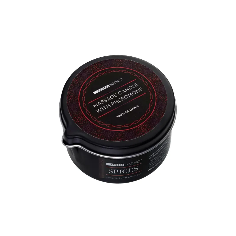 Фото Natural Instinct, Россия Массажная свеча ароматическая с феромонами  Natural Instinct , SPICES 70 ml