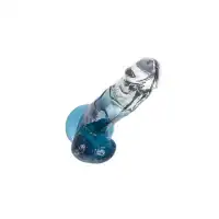 Фото A-toys by TOYFA Фаллоимитатор A-Toys by TOYFA Avy, TPE, прозрачный синий, 20 см