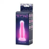 Изображение Beyond by Toyfa, Китай Анальная втулка, светящаяся в темноте, Beyond by Toyfa Cain Glow, силикон, розовый, 10 см