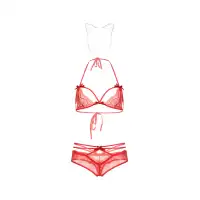 Candy Girl, Гонконг Комплект Candy Girl (бюстгальтер, трусики, металлические ушки), кружево, красный, OS — купить в Минске Изображение Candy Girl, Гонконг Комплект Candy Girl (бюстгальтер, трусики, металлические ушки), кружево, красный, OS