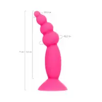 Изображение A-toys by TOYFA Анальная втулка A-Toys by TOYFA Hild, силикон, розовый, 11 см