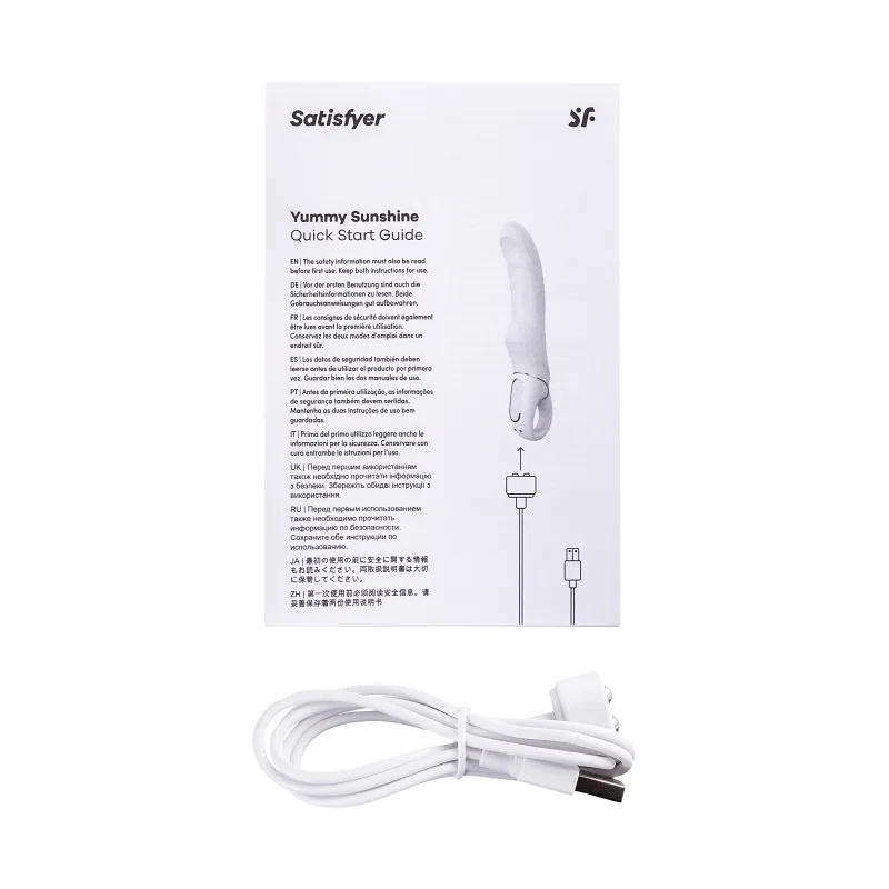 Фото Satisfyer, Германия Нереалистичный вибратор Satisfyer Vibes Yummy Sunshine, силикон, желтый, 22,5 см.