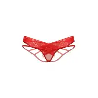 Изображение SoftLine Collection, Польша Стринги с двойным доступом SoftLine Collection, красный, M/L