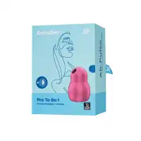 Satisfyer, Германия Вакуумный стимулятор клитора с вибрацией Satisfyer Pro To Go 1, красный, 9 см — купить в Минске Изображение Satisfyer, Германия Вакуумный стимулятор клитора с вибрацией Satisfyer Pro To Go 1, красный, 9 см