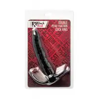 Фото Black & Red by TOYFA Насадка на пенис для двойного проникновения Black&Red by TOYFA , силикон, чёрный, 16,5 см