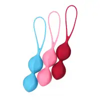 Фото Satisfyer, Германия Набор вагинальных шариков Satisfyer  Balls C03 Double, Силикон, Ассорти, Ø 3  см