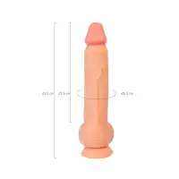 Фото  Реалистичный фаллоимитатор RealStick Nude Wilt, PVC, телесный, 29,5 см