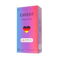 Изображение  Презервативы EXPERT Wild Love , ребристые с точками, 15 шт