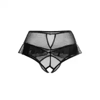 Изображение Erolanta Lingerie Эротические трусики с высокой посадкой Erolanta Lana, черный (54-56)