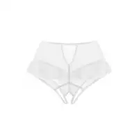 Изображение Erolanta Lingerie Эротические трусики с высокой посадкой Erolanta Lana, белый (54-56)