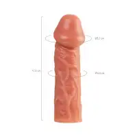 KOKOS Насадка реалистичная KOKOS COCK SLEEVE 001-L с дополнительной стимуляцией, TPE, телесная, 17.6 см — купить в Минске Фото KOKOS Насадка реалистичная KOKOS COCK SLEEVE 001-L с дополнительной стимуляцией, TPE, телесная, 17.6 см