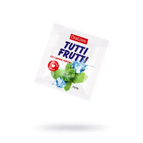 Биоритм, Россия Съедобная гель-смазка TUTTI-FRUTTI для орального секса со вкусом сладкой мяты 4г по 20 шт в упаковке — купить в Минске Изображение Биоритм, Россия Съедобная гель-смазка TUTTI-FRUTTI для орального секса со вкусом сладкой мяты 4г по 20 шт в упаковке