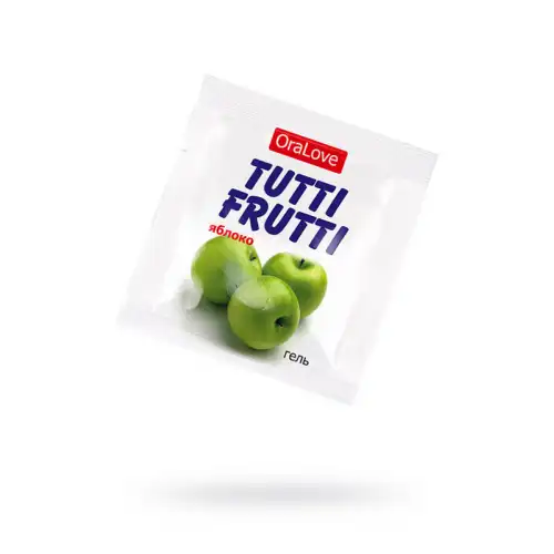 Биоритм, Россия Съедобная гель-смазка TUTTI-FRUTTI для орального секса со вкусом яблока,4 гр по 20шт в упаковке — купить в Минске Изображение Биоритм, Россия Съедобная гель-смазка TUTTI-FRUTTI для орального секса со вкусом яблока,4 гр по 20шт в упаковке