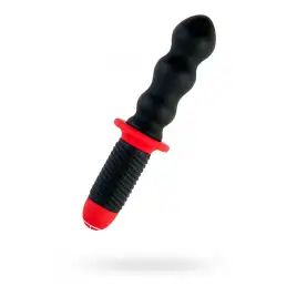 Анальный вибратор Black & Red by TOYFA, силикон, черный, 28 см