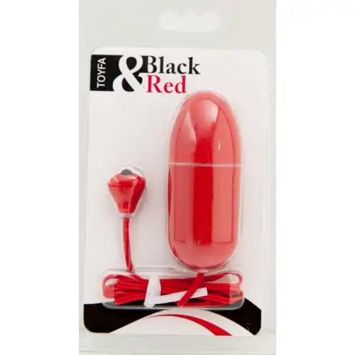 Фото Black & Red by TOYFA Виброяйцо Black&Red by TOYFA, 8 см водонепроницаемое красное