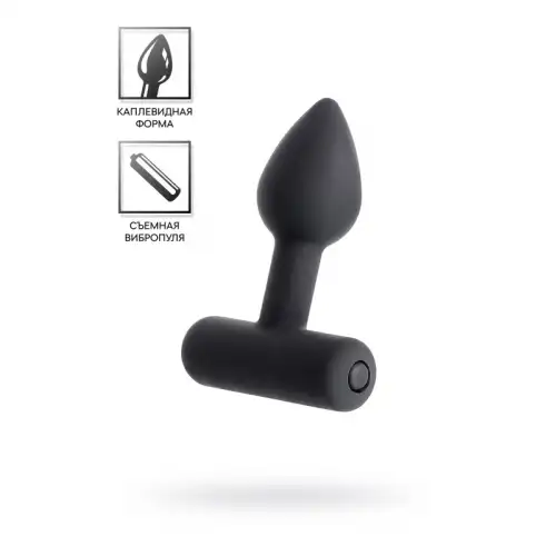 Фото Erotist Анальная втулка Erotist SHAFT, силикон, черный, 6,9 см