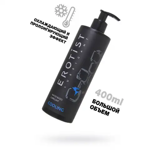 Изображение Erotist Lubricant Лубрикант Erotist на водной основе COOLING, охлаждающий, 400 мл