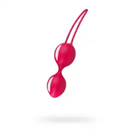 Вагинальные шарики Fun Factory SMARTBALLS DUO, силикон, красные, 17 см