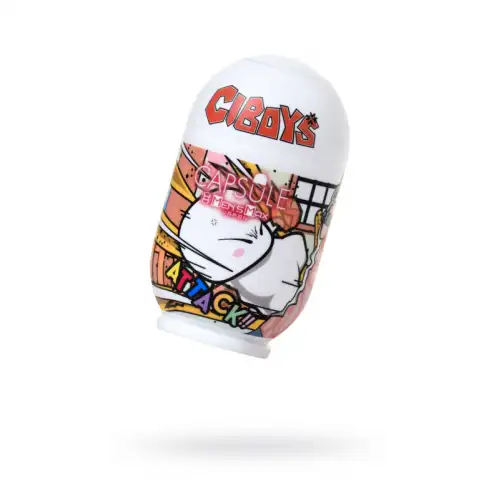 Фото MensMax Мастурбатор нереалистичный MensMax CAPSULE Attack, TPE, прозрачный, 9 см