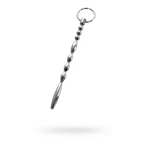 Metal by TOYFA Уретральный плаг TOYFA Metal фигурный с кольцом в основании, серебряный, 17,5 см — купить в Минске Фото Metal by TOYFA Уретральный плаг TOYFA Metal фигурный с кольцом в основании, серебряный, 17,5 см