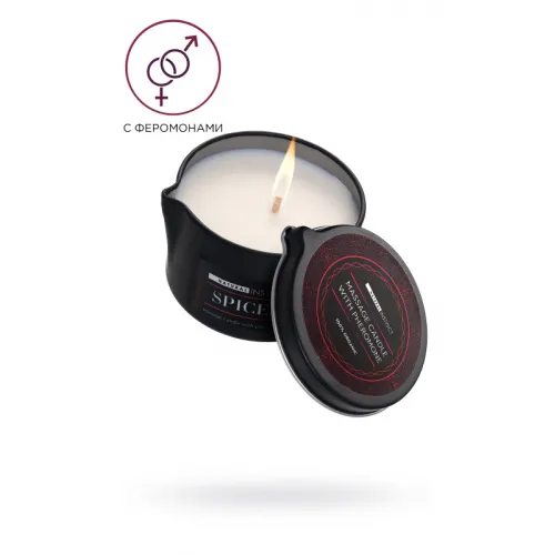 Фото Natural Instinct, Россия Массажная свеча ароматическая с феромонами  Natural Instinct , SPICES 70 ml
