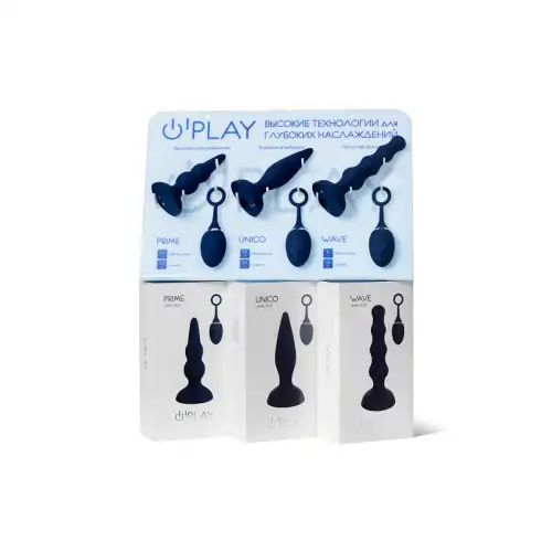 Фото OPlay by TOYFA Комплект (Анальная вибровтулка OPlay 3 шт.+ Дисплей)
