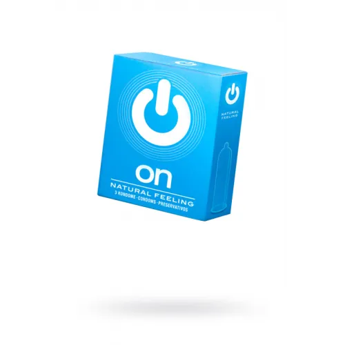 Фото On Презервативы On, natural feeling, классические, 18,5 см, 5,4 см, 3 шт.