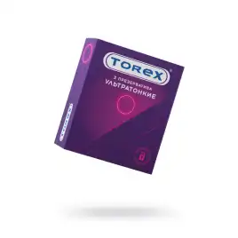 Презервативы Torex, ультратонкие, латекс, 19 см, 5,5 см, 3 шт.