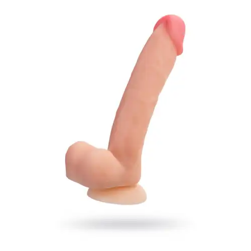 Фото RealStick Silicone by TOYFA Фаллоимитатор RealStick Silicone Henry C, силикон, телесный, 25 см