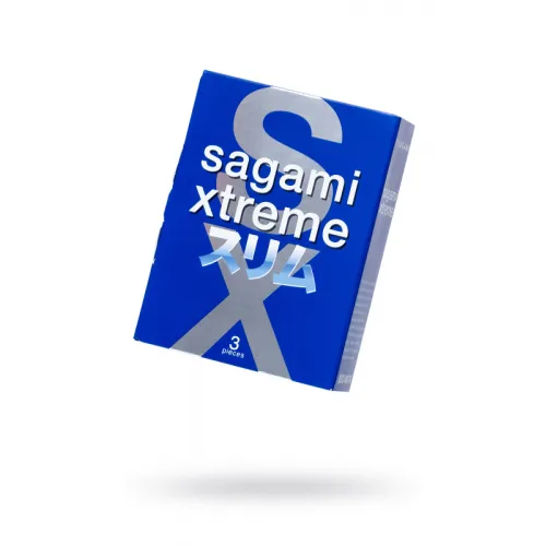 Фото Sagami, Япония Презервативы Sagami, extreme, feel fit, гладкие, 19 см, 5,1 см, 3 шт.