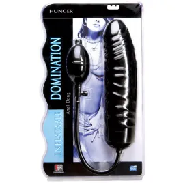 Фаллоимитатор с грушей водонепрон. черный 28см