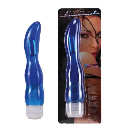 Изображение Seven Creations Вибратор синий 17,8 см